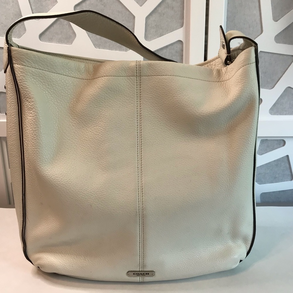 Coach Winter White Hobo Bag